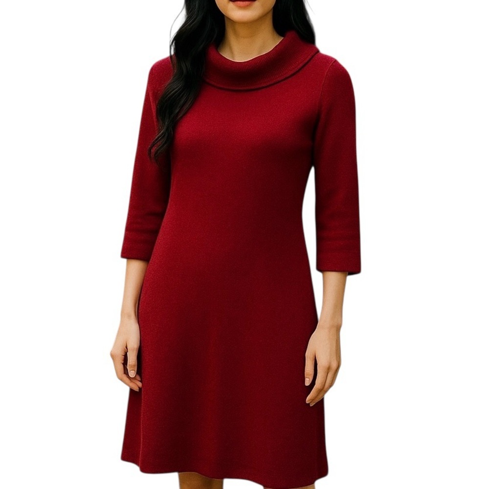 EUC Jones New York. Sweater dress. Burgundy. Sz M.